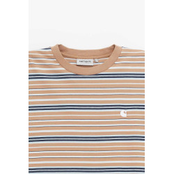 CARHARTT WIP ZANE STRIPE PEANUT ZANE T SHIRT